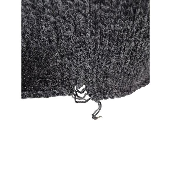 Eileen Fisher Charcoal Gray Twist front Italian Wool sweater Sz M - Picture 6 of 7